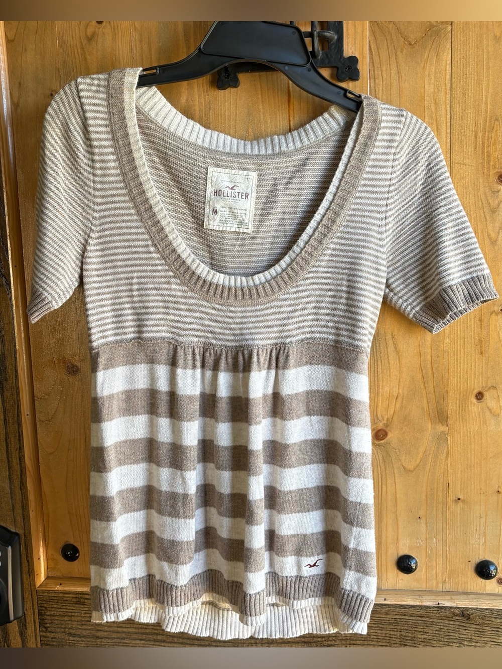 Vintage Y2K Hollister babydoll style top SZ M
